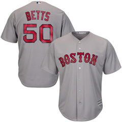 Mookie Betts Boston Red Sox Majestic Cool Base Player Jersey - Gray 2019