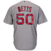 Image of Mookie Betts Boston Red Sox Majestic Cool Base Player Jersey - Gray 2019