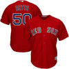 Image of Mookie Betts Boston Red Sox Majestic Cool Base Player Jersey - Scarlet 2019