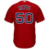 Image of Mookie Betts Boston Red Sox Majestic Cool Base Player Jersey - Scarlet 2019