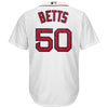 Image of Mookie Betts Boston Red Sox Majestic Cool Base Player Jersey - White 2019