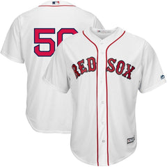 Mookie Betts Boston Red Sox Majestic Home Official Replica Cool Base Player Jersey - White 2019