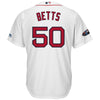 Image of Mookie Betts Boston Red Sox Majestic Postseason Home Cool Base Player Jersey – White 2019