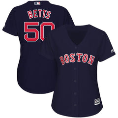 Mookie Betts Boston Red Sox Majestic Women's Cool Base Player Jersey - Navy 2019