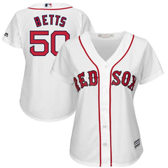 Mookie Betts Boston Red Sox Majestic Women's Cool Base Player Jersey - White 2019