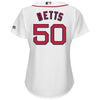 Image of Mookie Betts Boston Red Sox Majestic Women's Cool Base Player Jersey - White 2019