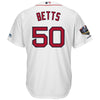 Image of Mookie Betts Boston Red Sox Majestic World Series Champions Home Cool Base Player Jersey – White 2019