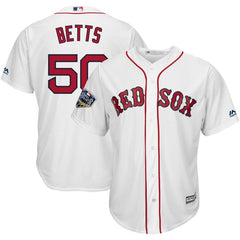 Mookie Betts Boston Red Sox Majestic World Series Cool Base Player Jersey – White 2019