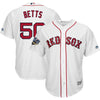 Image of Mookie Betts Boston Red Sox Majestic World Series Cool Base Player Jersey – White 2019