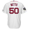 Image of Mookie Betts Boston Red Sox Majestic World Series Cool Base Player Jersey – White 2019