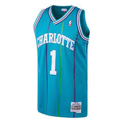 Muggsy Bogues Charlotte Hornets Mitchell & Ness 1992-93 Hardwood Classics Swingman Jersey - Teal 2019