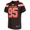 Image of Myles Garrett Cleveland Browns Girls Youth Game Jersey - Brown 2019