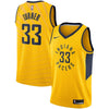 Image of Myles Turner Indiana Pacers Replica Swingman Jersey - Statement Edition – Gold 2019