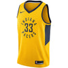 Image of Myles Turner Indiana Pacers Replica Swingman Jersey - Statement Edition – Gold 2019