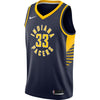 Image of Myles Turner Indiana Pacers Swingman Jersey Navy - Icon Edition 2019