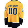 Image of Nashville Predators Youth Home Breakaway Custom Jersey - Gold 2019