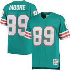 Nat Moore Miami Dolphins Mitchell &amp; Ness Retired Player Replica Jersey - Aqua 2019