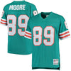 Image of Nat Moore Miami Dolphins Mitchell &amp; Ness Retired Player Replica Jersey - Aqua 2019