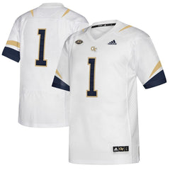 #1 Georgia Tech Yellow Jackets  Premier Jersey - White/Navy 2019