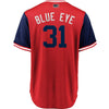 Image of Max Scherzer "Blue Eye" Washington Nationals Majestic Players' Weekend Cool Base Jersey – Red/Navy 2019