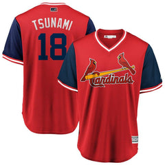 Carlos Martinez "Tsunami" St. Louis Cardinals Majestic Players' Weekend Cool Base Jersey – Red/Navy 2019