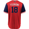 Image of Carlos Martinez "Tsunami" St. Louis Cardinals Majestic Players' Weekend Cool Base Jersey – Red/Navy 2019