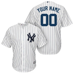 New York Yankees Majestic Cool Base Custom Jersey - White/Navy 2019