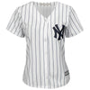 Image of New York Yankees Majestic Women's Cool Base Custom Jersey - White/Navy 2019