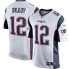 Image of Tom Brady New England Patriots Game Jersey - White/Navy Blue 2019