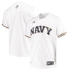 Image of Navy Midshipmen Under Armour Performance Replica Baseball Jersey - White 2019