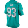 Image of Ndamukong Suh Miami Dolphins Limited Jersey - Aqua 2019