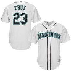 Nelson Cruz Seattle Mariners Majestic Cool Base Player Jersey - White 2019