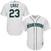 Image of Nelson Cruz Seattle Mariners Majestic Cool Base Player Jersey - White 2019