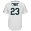 Image of Nelson Cruz Seattle Mariners Majestic Cool Base Player Jersey - White 2019