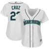 Image of Nelson Cruz Seattle Mariners Majestic Women's Cool Base Player Jersey - White 2019