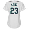 Image of Nelson Cruz Seattle Mariners Majestic Women's Cool Base Player Jersey - White 2019