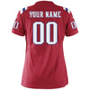 Image of New England Patriots Women's Custom Game Jersey - Red 2019