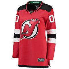 New Jersey Devils Women's Home Breakaway Custom Jersey - Red 2019