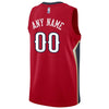 Image of New Orleans Pelicans Custom Swingman Jersey Red - Statement Edition 2019