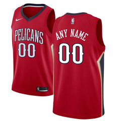 New Orleans Pelicans Custom Swingman Jersey Red - Statement Edition 2019