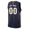 Image of New Orleans Pelicans Swingman Custom Jersey Navy - Icon Edition 2019