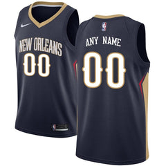 New Orleans Pelicans Swingman Custom Jersey Navy - Icon Edition 2019