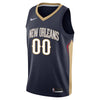 Image of New Orleans Pelicans Swingman Custom Jersey Navy - Icon Edition 2019