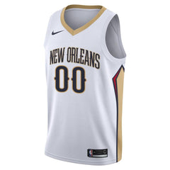 New Orleans Pelicans Swingman Custom Jersey White - Association Edition 2019