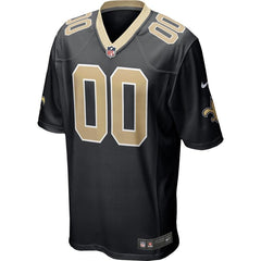 New Orleans Saints Custom Team Color - Game Jersey – Black 2019