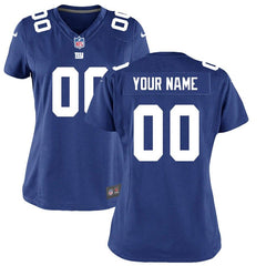 New York Giants Women's Custom Game Jersey - Royal Blue 2019