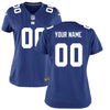 Image of New York Giants Women's Custom Game Jersey - Royal Blue 2019