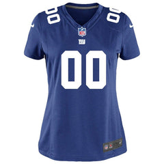 New York Giants Women's Custom Game Jersey - Royal Blue 2019