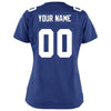 Image of New York Giants Women's Custom Game Jersey - Royal Blue 2019