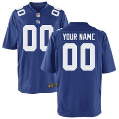 New York Giants Youth Custom Game Jersey - Royal 2019